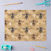 ブラッククイーンビーズオン金ゴールドデコパージュ 薄葉紙 (クラフト)