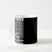 ブラッククイーンマスターズ学位の卒業教育メル コーヒーマグカップ (正面左)