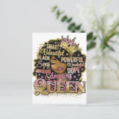 ブラッククイーンメラニンウィメンシスタラブ ポストカード (スタンド正面)