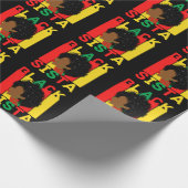 ブラッククイーンメラニンウィメンシスタラブ ラッピングペーパー (角)