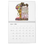 ブラッククイーンメラニンウィメンブラウンスキンシエスタ魔法 カレンダー (3月 2026)