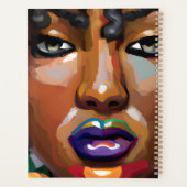 ブラッククイーンメラニンシエスタブラックガール魔法女性 プランナー手帳 (裏面)