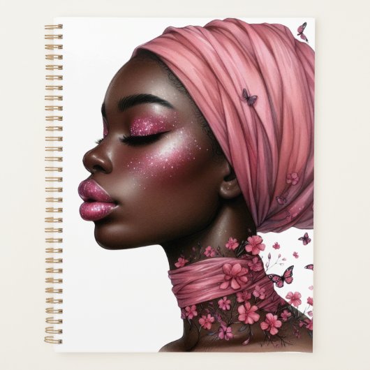 ブラッククイーンメラニンシエスタ誕生日の愛 プランナー手帳 (正面)