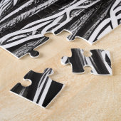 ブラッククイーンメラニンシスタアフリカンビューティフ ジグソーパズル (側面)