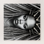 ブラッククイーンメラニンシスタアフリカンビューティフ ジグソーパズル (横)