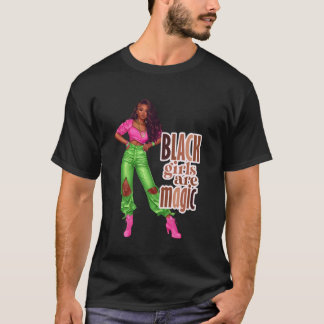 ブラッククイーンメラニンシスタスウィメンズカーリーアフローアメリク Tシャツ