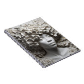 ブラッククイーンメラニンシスタフラワーカーリーアフロ女性 ノートブック (右側)