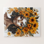 ブラッククイーンメラニンシスタブラックガール魔法サイスタス ジグソーパズル (横)