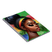 ブラッククイーンメラニンシスタ魔法ブラウンスキンガール ノートブック (右側)