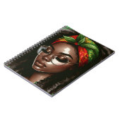 ブラッククイーンメラニンシスタ魔法ブラウンスキンガール ノートブック (左側)