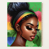 ブラッククイーンメラニンシスタ魔法ブラウンスキンガール プランナー手帳 (裏面)