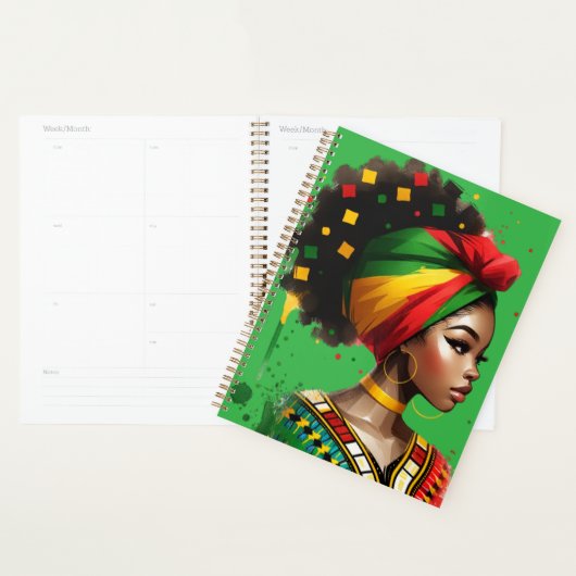 ブラッククイーンメラニンシスタ魔法ブラウンスキンガール プランナー手帳 (ディスプレー)