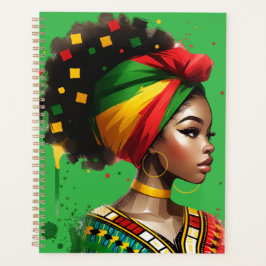 ブラッククイーンメラニンシスタ魔法ブラウンスキンガール プランナー手帳