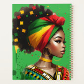 ブラッククイーンメラニンシスタ魔法ブラウンスキンガール プランナー手帳 (裏面)