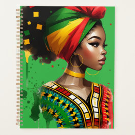 ブラッククイーンメラニンシスタ魔法ブラウンスキンガール プランナー手帳