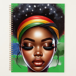 ブラッククイーンメラニンシスタ魔法ブラウンスキンガール プランナー手帳