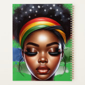 ブラッククイーンメラニンシスタ魔法ブラウンスキンガール プランナー手帳 (裏面)