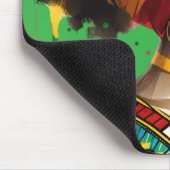 ブラッククイーンメラニンシスタ魔法ブラウンスキンガール マウスパッド (コーナー)