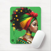 ブラッククイーンメラニンシスタ魔法ブラウンスキンガール マウスパッド (マウス)