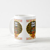 ブラッククイーンメラニン女性ジュネクセフシスタクイーンズ コーヒーマグカップ (正面左)