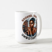 ブラッククイーンメラニン忙しシエスタブッキング&迷惑 コーヒーマグカップ (正面右)