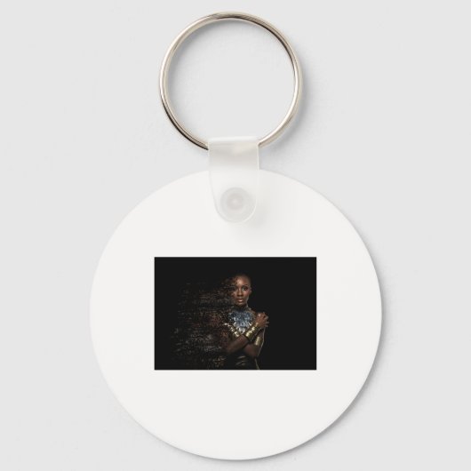 ブラッククイーン分散ステッカー キーホルダー (正面)