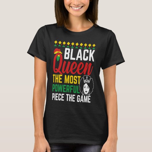ブラッククイーン最も強力な作品 Tシャツ (正面)