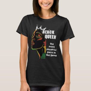 ブラッククイーン最強チェス黒歴史モント Tシャツ