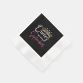 ブラッククイーン生まれは9月の女子誕生日に入る 縁ありカクテルナプキン (角)