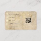 ブラッククイーン美しいファッションQRコード 名刺 (裏面)