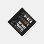 ブラッククイーン ゲームで最も強力な駒 1 スタンダードカクテルナプキン (角)