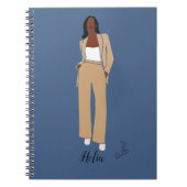 ブラッククイーン,メラニン女王アフリカ系アメリカ人ノート ノートブック (正面)