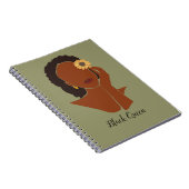 ブラッククイーン，メラニン女王アフリカ系アメリカ人 ノートブック (右側)