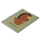 ブラッククイーン，メラニン女王アフリカ系アメリカ人 ノートブック (左側)