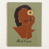 ブラッククイーン,メラニン女王,アフリカ系アメリカ人 プランナー手帳 (正面)
