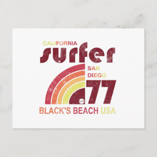 ブラッククスビーチカリフォルニア ポストカード