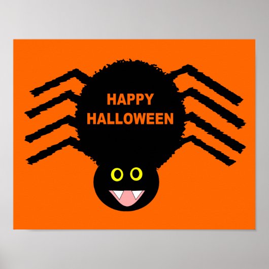 ブラッククモのハロウィンポスター ポスター (正面)