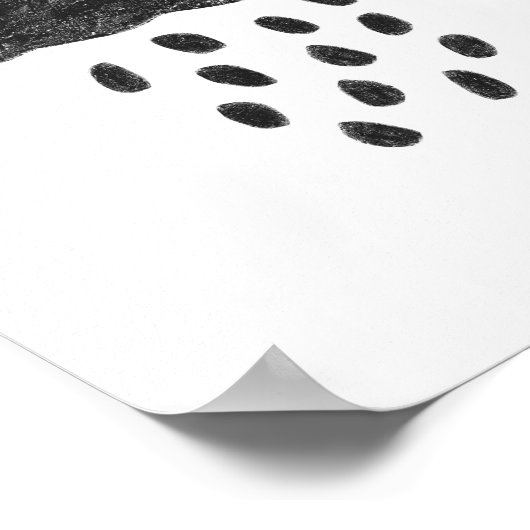 ブラッククラウドと雨 ポスター (角)