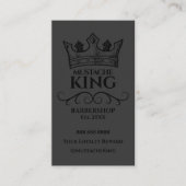 ブラッククラウンキングムスターシェバーバーバーバーショップリワード ロイヤリティカード (正面)