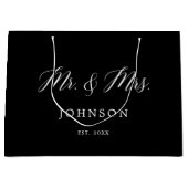 ブラッククラシックのミスター・アンド・ミセス・ニューライウェズ大抱き枕 ラージペーパーバッグ (正面)