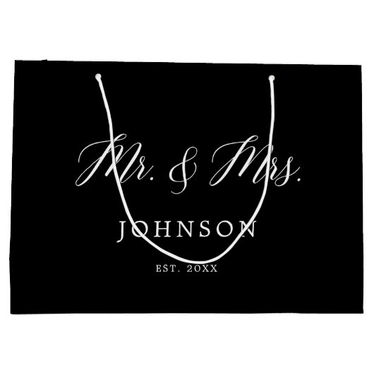 ブラッククラシックのミスター・アンド・ミセス・ニューライウェズ大抱き枕 ラージペーパーバッグ (裏面)