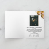 ブラッククラシックエレガントウェディング招待状 招待状 (内部)