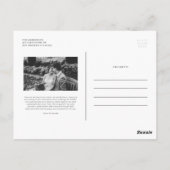 ブラッククラシックタイポグラフィ結婚ズサンキュー ポストカード (裏面)