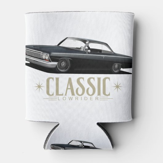 ブラッククラシックローライダー 缶クーラー (正面)