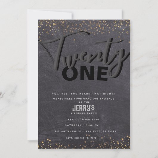 ブラッククラシック招待状 招待状 (正面)