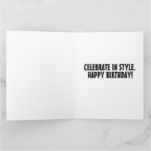 ブラッククラシック誕生日カード カード (内部)