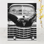 ブラッククラシック誕生日カード カード (黄色い花)