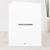 ブラッククラシック誕生日カード カード (裏面)