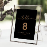 ブラッククラシック金ゴールド結婚ズ テーブルナンバー<br><div class="desc">この黒い金ゴールド結婚クラシックのテーブル番号は、のモダンため結婚に最適。とシンプルデザインはエレガント、金ゴールド内のクラシックとスクリファンシープトタイポグラフィを備えている。これは両面テーブル番号である。必要なテーブル番号をカートに個別に追加する。</div>