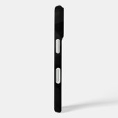 ブラッククラシモダンー名前をカスタムするモノグラムイニシャル Case-Mate iPhoneケース (裏面 / 右)
